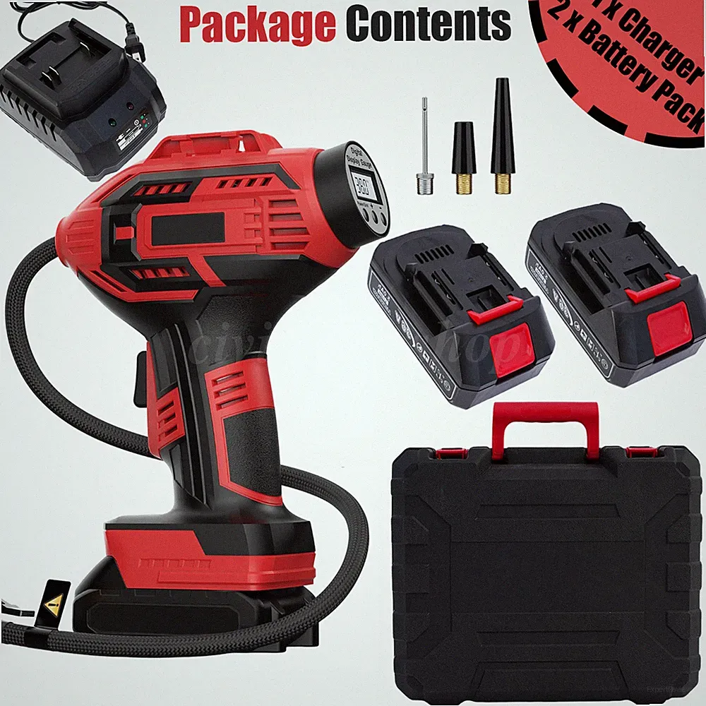 20V 150PSI Portable Tire Inflator Portable Air Compressor Cordless Car Tire Pump