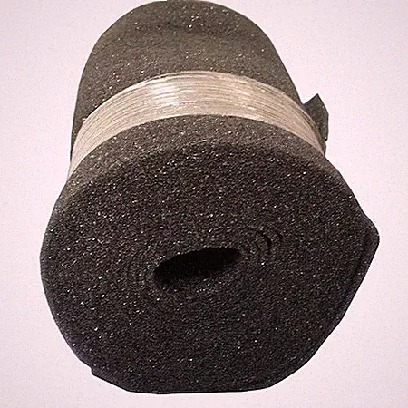 30 In X 25 Ft X 1/4 In Foam Air Filter Roll, Black (Formerly Air Handler), 6U592