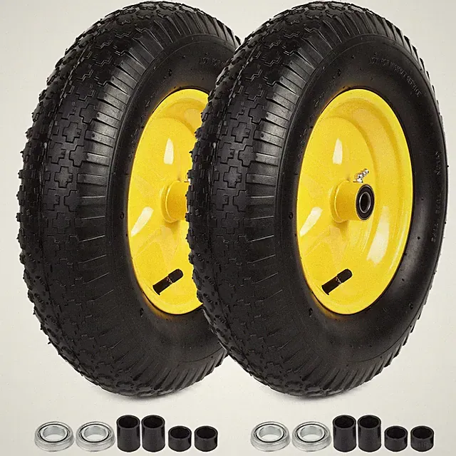 AR-PRO (2-PACK) 4.80/4.00-8" Tire and Wheel, 16" Pneumatic Tire Wheels with 3/4
