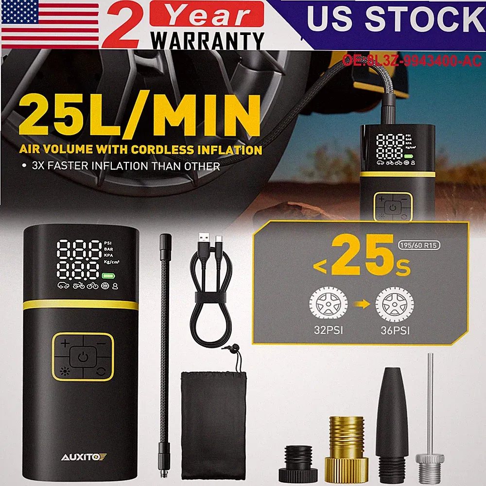 AUXITO 150PSI Tire Inflator Portable Air Compressor Cordless Air Pump Universal