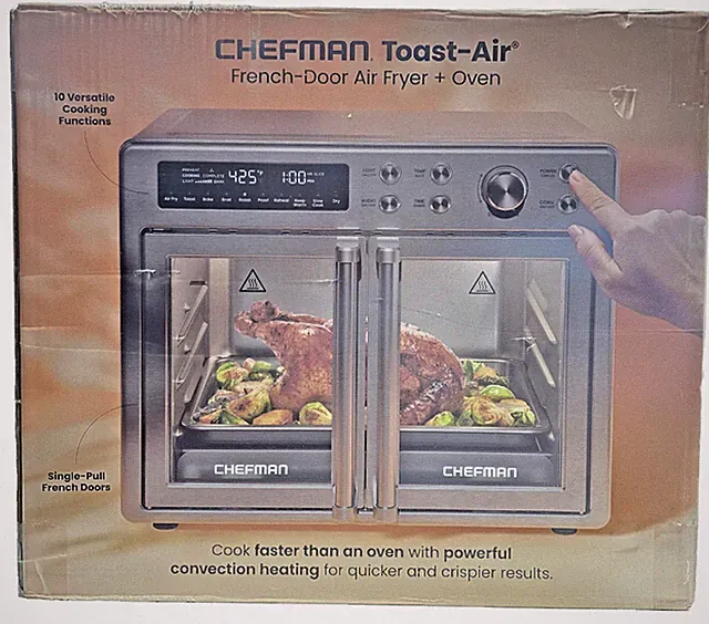 Chefman Toast-Air 10-in-1 French Door Air Fryer & Oven Combo, 26-Qt. Capacity