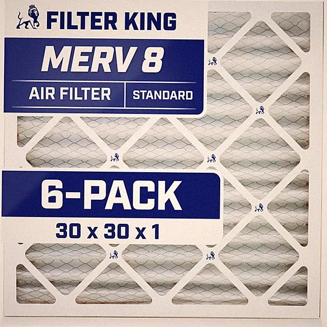 Filter King 30x30x1 Air Filter 6-PACK MERV 8 Actual Size 29.5 x 29.5 x .75"