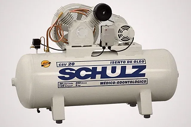 SCHULZ AIR COMPRESSOR - 3HP 60 GALLON TANK - OIL FREE
