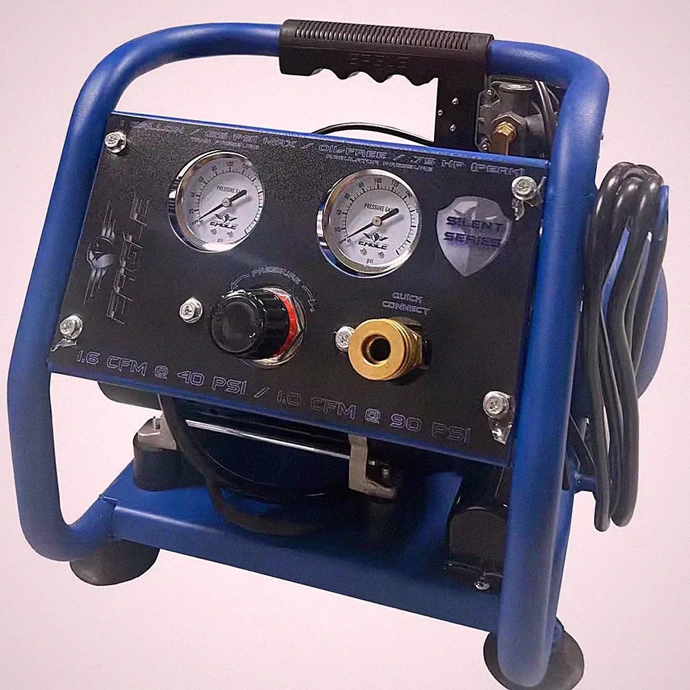 Silent Series 0.75 HP, 1 Gal. Oil Free Air Compressor